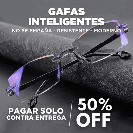 GAFAS INTELIGENTE DE ÚTILMA GENERACIÓN [COMPRE 1 Y LLEVA 2 GAFAS + 1 STUCHE y PAÑO de LIMPIEZA GRATIS] - 50% OFF