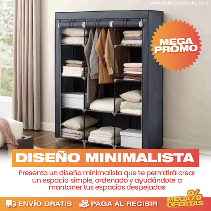 Closet Ropero Armable 3 Puertas Organizador Portatil